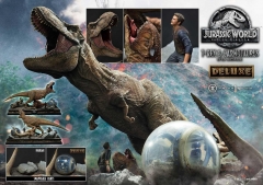 (Pre-order) Deluxe Ver. Jurassic World: Fallen Kingdom (Film) Tyrannosaurus-Rex & Carnotaurus LMCJW2-07DX 1/15 Scale Statue By Prime 1 Studio