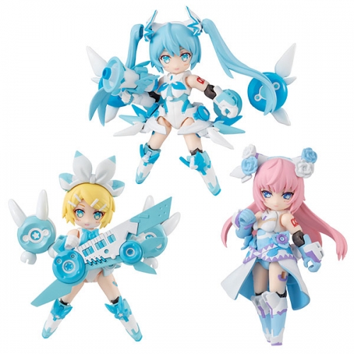 (Pre-order) MegaHouse Desktop Singer Snow Miku Series 3Pack BOX