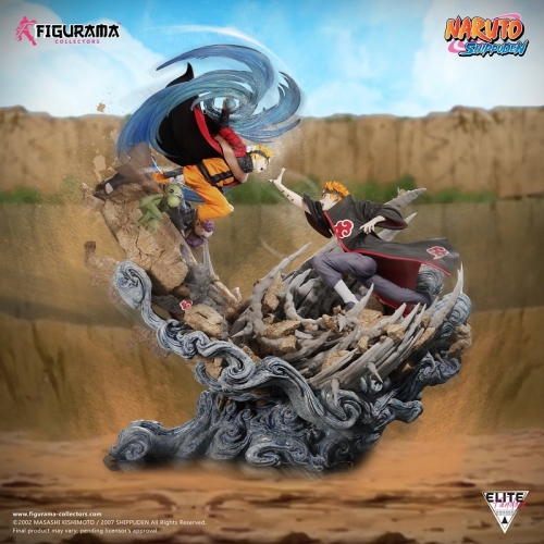 (Pre-order) (Exclusive Sale) Naruto Figure Shippuden Naruto VS. Pain Elite Fandom Statue 1/6 Scale By Figurama Collectors