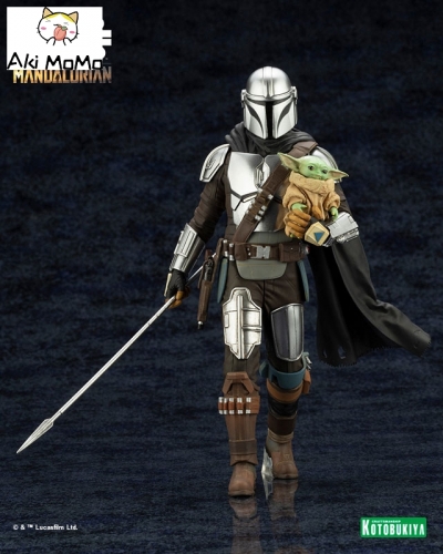 (Pre-order) Kotobukiya ARTFX+ Mandalorian Mandalorian & Grogu with Beskar Spear 1/10 Easy Assembly Kit