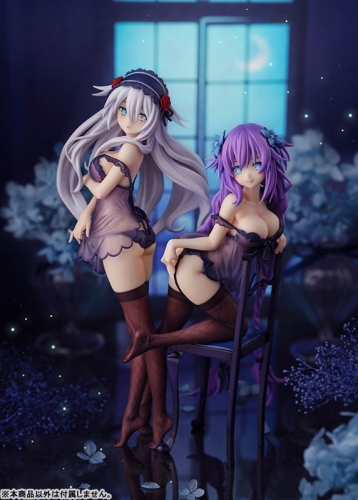 (In Stock) Flare "Neptunia" Series Purple Heart & Black Heart Babydoll ver. Figure