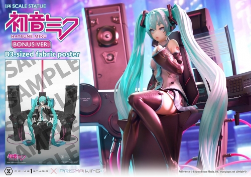 Prime 1 Studio x Prisma Wing "Art by neco" Hatsune Miku Figure 1/4 Statue (DXS Bonus Version) PWPCL-07DXS