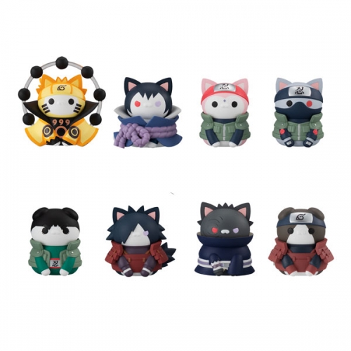 MegaHouse MEGA CAT PROJECT NARUTO Figure Shippuden Nyaruto! LAST BATTLE Edition 8Pack BOX