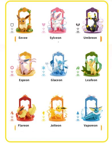 Funism Pokemon Eevee Family [Set of 9] Licensed Figure