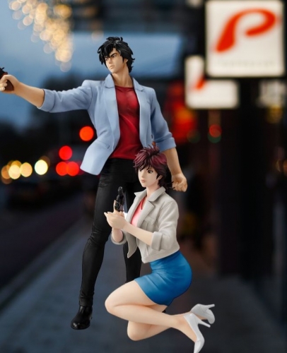 MegaHouse G.E.M. Series Movie City Hunter Angel Dust Ryo Saeba & Kaori Makimura Figure