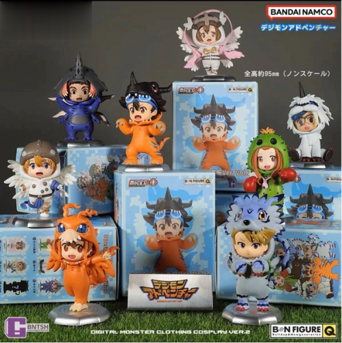 (In Stock) Bandai Namco Entertainment CHINA Digimon Adventure Doll Costume Ver. Vol 2 Blind Box (Set of 8)