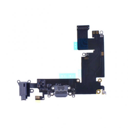 For Apple iPhone 6 Plus Charging Port Flex Cable Replacement - Black - AA