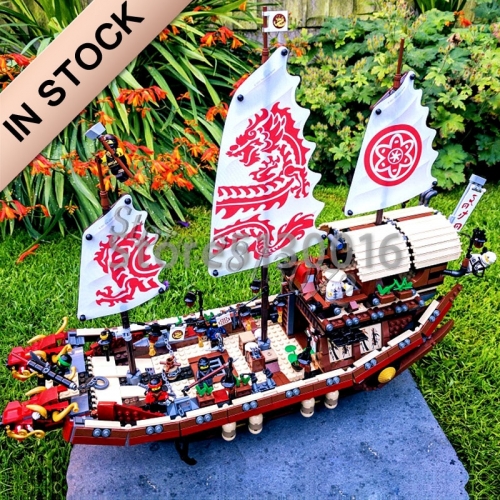 Ninjago Series Destiny's Bounty Ship 2455Pcs Moc Model Modular Building Blocks Bricks Toys 89043 70618 06057 31076 10723