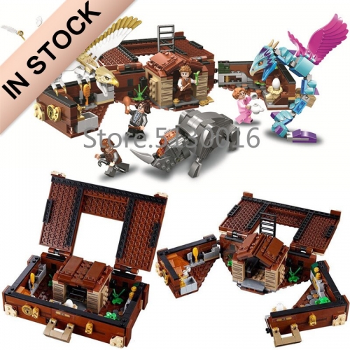Harry Potter Fantastic Beast And Where To Find It Newt's Case of Magical Creatures 694Pcs Moc Model Modular Building Blocks Bricks 16059 39148 11009 7