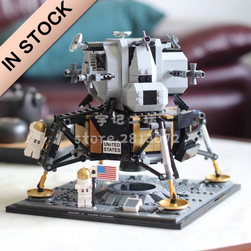 Ideas NASA Apollo 11 Lunar Lander 1112Pcs Moc Model Modular Building Blocks Bricks Toys 10266 60003 50004