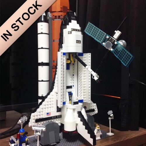 Space Ship NASA 80032 Shuttle Expedition 1230Pcs Moc Model Modular Building Blocks Bricks Toys 16014 10231 10213 83014