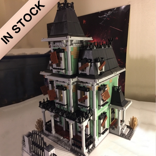 Creator Expert Street View Haunted House 2064Pcs Moc Model Modular Building Blocks Bricks Toys 10228 16007 180171 80011