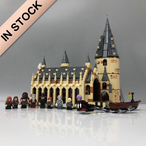 Harry Potter Hogwarts Great Hall 878Pcs Moc Model Modular Building Blocks Bricks Toys 75954 16052 39144 1205 11007  83030 180052 69503