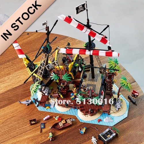 Pirates of the Caribbean Pirates of Barracuda Bay 2545Pcs Moc Model Modular Building Blocks Bricks Toys 21322 698998 49016