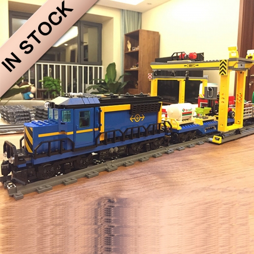 City Cargo Train 959Pcs Moc Model Modular Building Blocks Bricks Toys 60052  02008  82008  40014