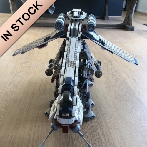 Star Wars Republic Dropship with AT-OT Walker 81055 1758pcs Moc Model Modular Building Blocks Bricks Toys 05053 10195 180018 60005
