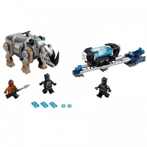 Super Heroes Avengers Rhino Face-Off By The Mine 247Pcs Moc Model Modular Building Blocks Bricks Toys 76099 07100 10836