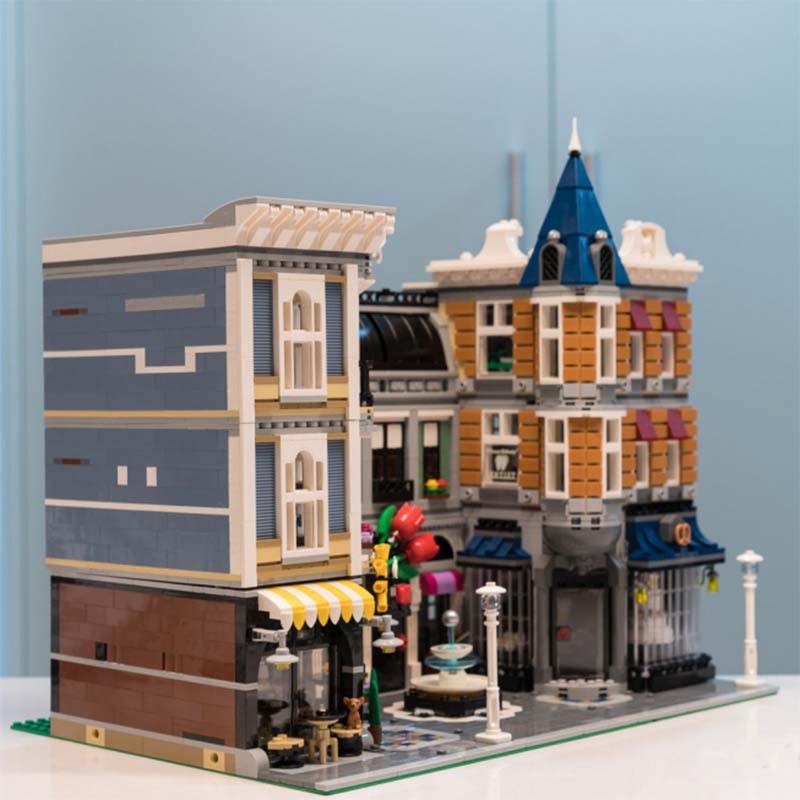 Building Blocks Expert MOC Sets Street Creator 15019 Assembly Square Kids Toys-D 
