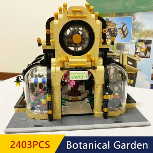 Mould King City Street View Series Botanical Park Garden Modular Bricks 2147Pcs Mould King Building Blocks YX-16019