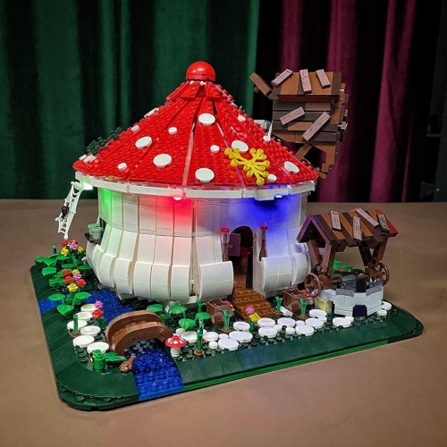 Creator Expert Street View Mushroom House 2633Pcs 86006 Moc Model Modular Building Blocks Bricks Toys