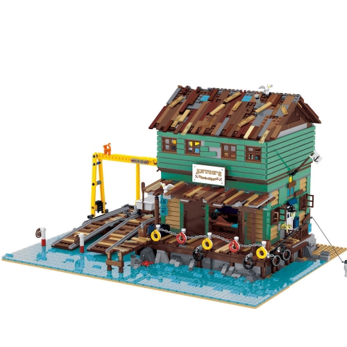 Creator Expert Street View Shipyard 3281Pcs Moc Model Modular Building Blocks Bricks Toys 30106