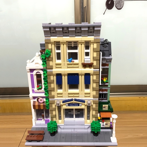 Creator Expert Street View Po-lice Station 2923Pcs Moc Model Modular Building Blocks Bricks Toys 1661 10278