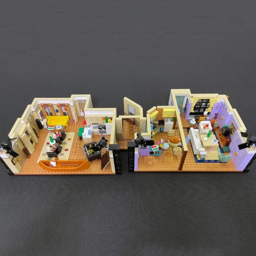 Ideas Friends Monika and Rachel's Apartments 2048Pcs Moc Model Modular Building Blocks Bricks Toys 10292 66333