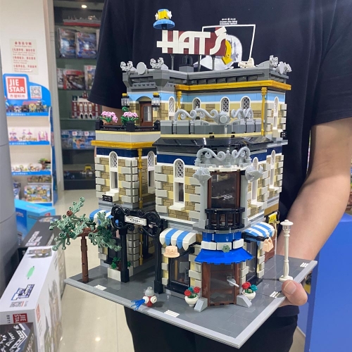 Creator Expert Street View Hat's Store 3140Pcs Moc Model Modular Building Blocks Bricks Toys 89121