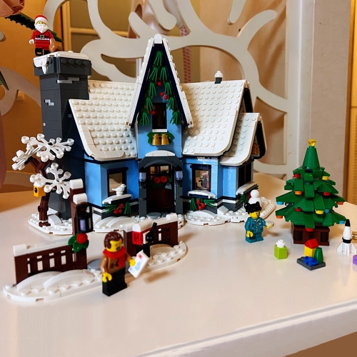 Creator Expert Winter Village Santa's Visit 1445Pcs Moc Model Modular Buidling Blocks Bricks Toys 10293 88088