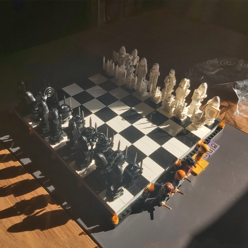 Harry Potter Hogwarts Wizard’s Chess 876Pcs Moc Model Modular Building Blocks Bricks Toys 76392 1028
