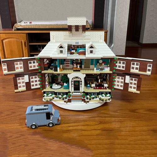 King Home Alone House 3955Pcs Moc Model Modular Building Blocks Bricks Toys 21330 A68478