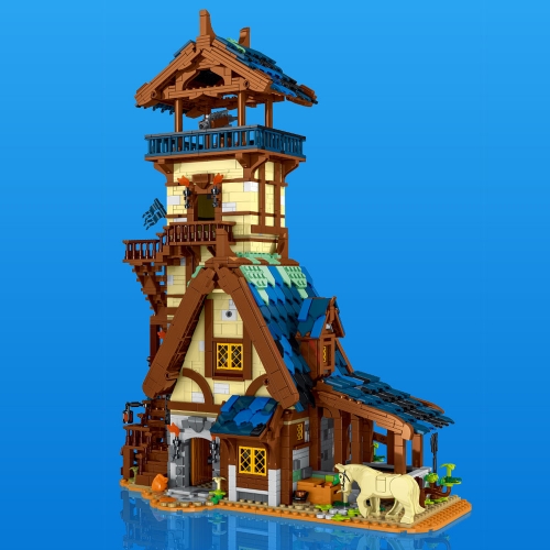 Urge Creator Expert Street View Medieval Watchtower 3061Pcs Moc Model Modular Building Blocks Bricks Toys UG50106