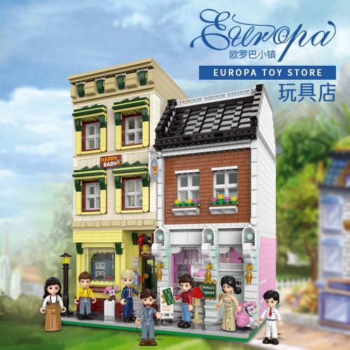 Xingbao Creator Expert Street View Europa Toy Store 3610Pcs Moc Model Modular Building Blocks Bricks Toys XB01010