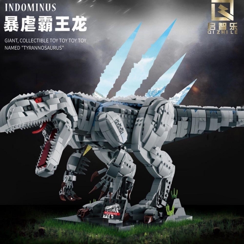Jurassic Park Indominus Rex 2180Pcs Moc Model Modular Building Blocks Bricks Toys 30009