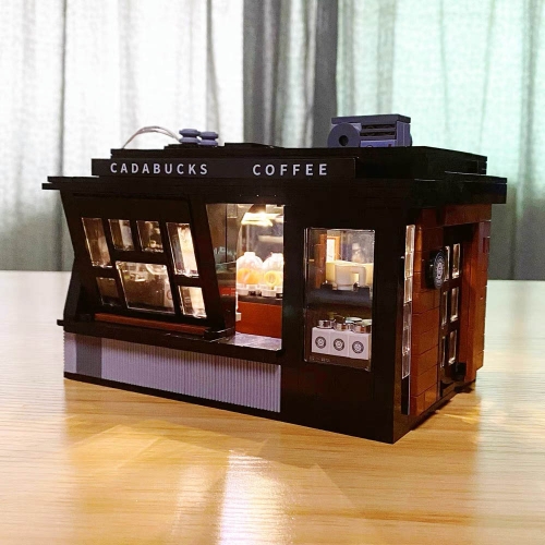 Cada Creator Expert Street View Coffee House Cafe 768Pcs Moc Model Modular Building Blocks Bricks Toys C66005