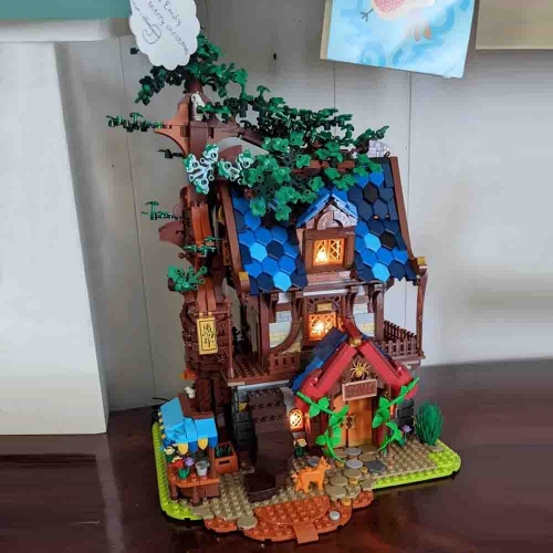 Reobrix Creator Expert Street View Tree House 2566Pcs Moc Model Modular Building Blocks Bricks Toys 66008