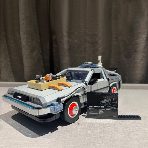Ideas Back to the Future Time Machine Car DeLorean DMC-12 1872Pcs Moc Model Modular Building Blocks Bricks Toys 10300 99998