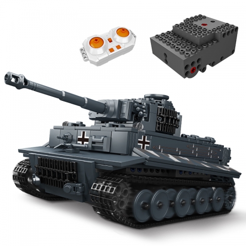 Mould King Military Series Tiger Tank 800+Pcs Remote Control With Sould Simulation Moc Model Modular Building Blocks Bricks Toys 20014