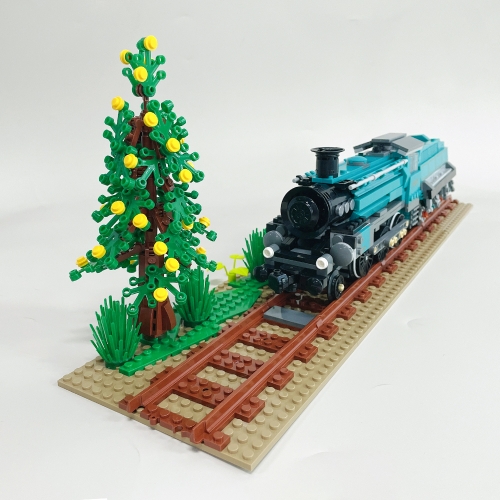 Jiestar Technic Retro Steam Train With Base 1031Pcs Moc Model Modular Building Blocks Bricks Toys 59020