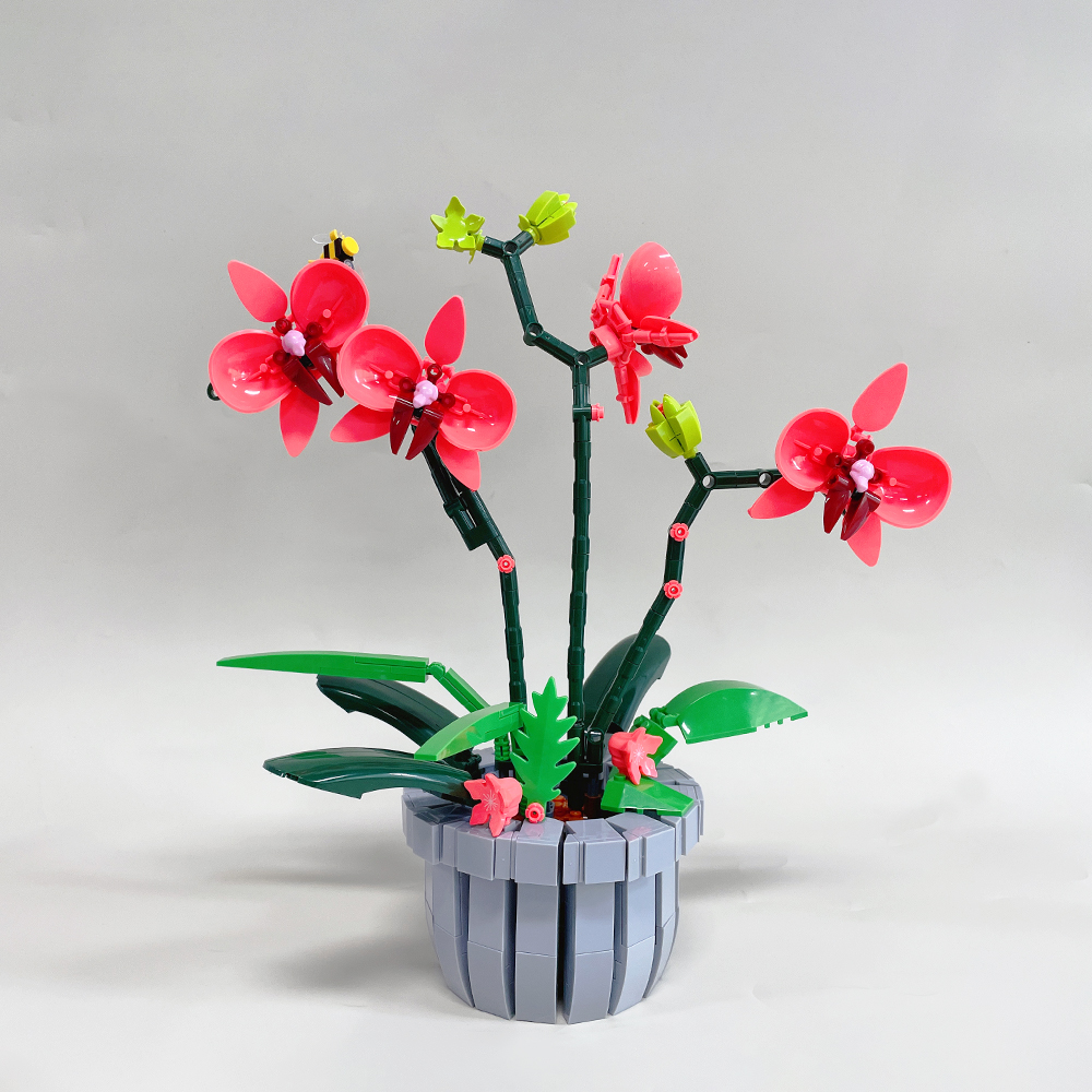 DK Ideas Flower Plants Orchid Moc Model Modular Building Blocks Bricks ...
