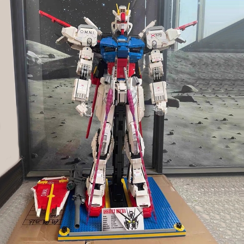 JS Toys Mobile Suit Gundam Robot GAT-X105 8588pcs Moc Model Modular Building Blocks Bricks Toys JS10001