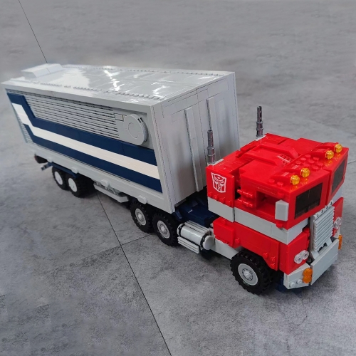 Transformers Optimus Prime Combined Carriage 1766Pcs Moc Model Modular Building Blocks Bricks Toys 77036