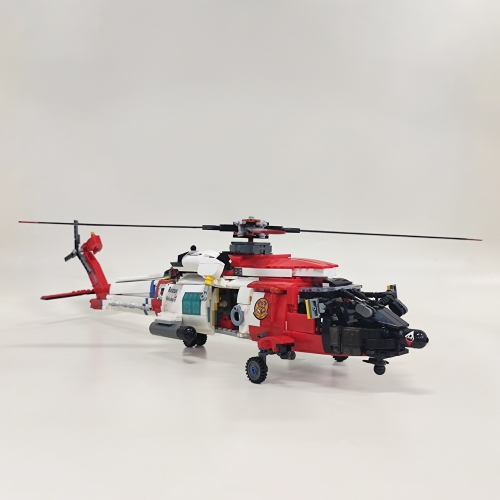 Jiestar Technic Milltary Jomeagle Rescue Helicopter 1408Pcs Moc Model Modular Building Blocks Bricks Toys 61048