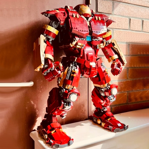 Marvel Avengers Iron Man Hulkbuster MK44 4049Pcs Moc Model Modular Building Blocks Bricks Toys 76210 12010 55260 6210