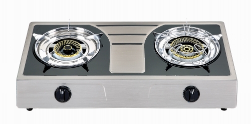Double Burner Stainless Steel Cooking Appliance JZ-T214b
