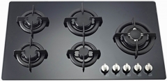 Kitchen Appliance Five Burners Tempered Glass Cooker Sets for Home JZQ-G504