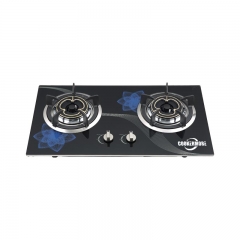 Double Burners Tempered Glass Stove for Kitchen QG202