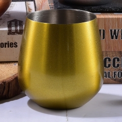 Stainless Steel Glitter Surface​​​​​​​ Wine Glass Copper Mug