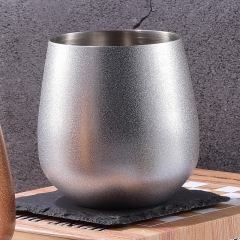 Stainless Steel Glitter Surface​​​​​​​ Wine Glass Copper Mug