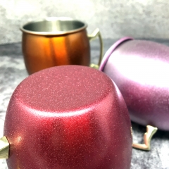 Stainless Steel Glitter Surface Moscow Mule Mugs Copper Mugs